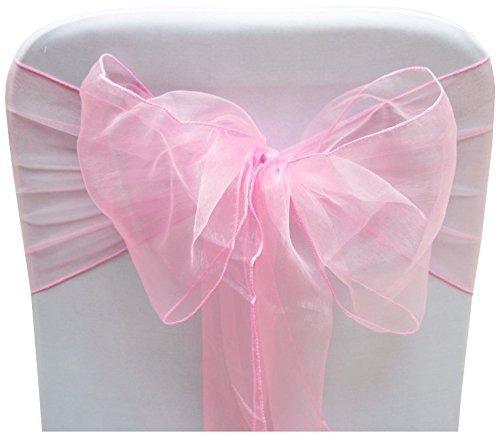 Set of 10 Chair Bows Sashes Tie Back Decorative Item Cover ups For Wedding Reception Events Banquets Chairs Decoration - If you say i do