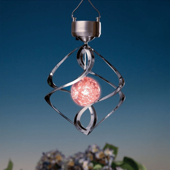 LED Color Changing Solar Revolving Wind Chimes Colorful Wind Chime to Your Place - If you say i do