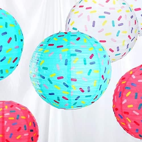 6 Pieces Donut Party Hanging Paper Lanterns Baby Shower Donut Lanterns for Baby Shower Kids Birthday Party - If you say i do