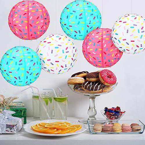 6 Pieces Donut Party Hanging Paper Lanterns Baby Shower Donut Lanterns for Baby Shower Kids Birthday Party - If you say i do