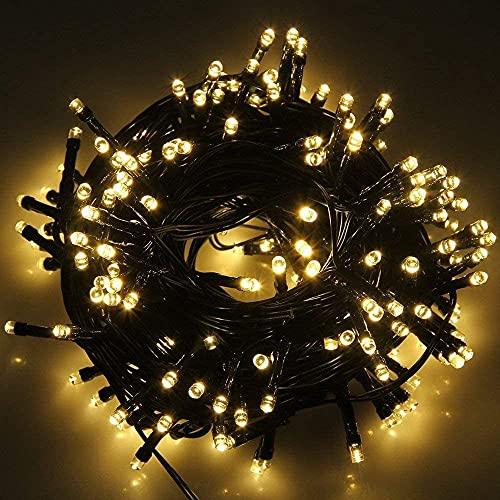 105FT 300LEDs Christmas Lights Outdoor Indoor String Lights 8 Modes Memory Function Warm White for Christmas Tree Party - If you say i do