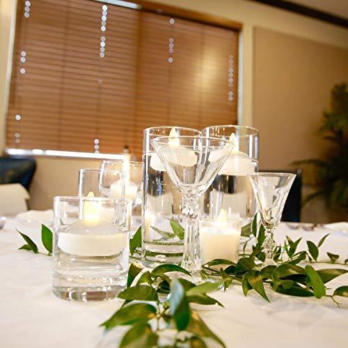 24 Pack Waterproof Flameless Floating Tealights, LED Tealights Candles / Wedding Reception, Party, Centerpiece, Pool & SPA - If you say i do