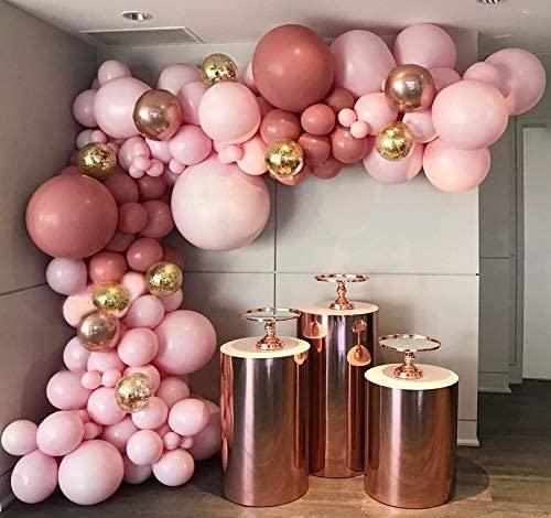 DIY 120PCS Gender Reveal Balloon Garland kits Chrome Metallic Latex Balloons - If you say i do