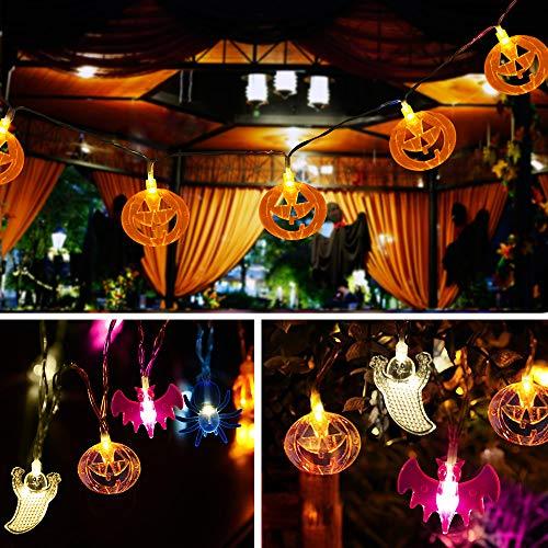 20 LED Halloween String Lights Halloween Decorations Lights Halloween Pumpkin Bat Ghost Spider Lights - If you say i do