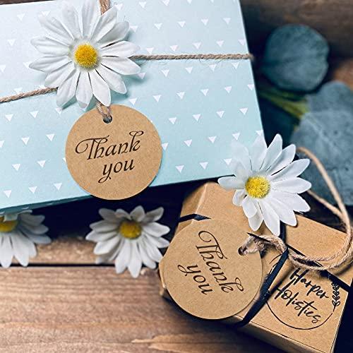 Baby Shower Tags,Wedding Bridal Favor Tags,Thank You for Celebrating with US Paper Gift Tags ,100 Pcs Kraft Thank You Tags for Party Favors with 100