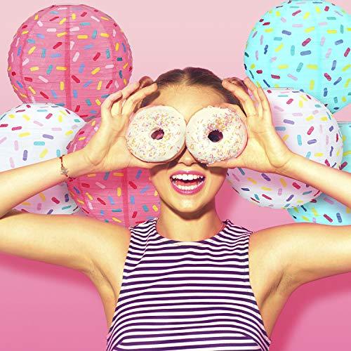 6 Pieces Donut Party Hanging Paper Lanterns Baby Shower Donut Lanterns for Baby Shower Kids Birthday Party - If you say i do