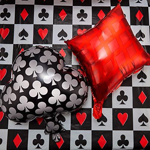 8 Pieces Casino Theme Party Balloons Playing Cards Balloons Casino Foil Balloons Casino Party Decoration Supplies - If you say i do