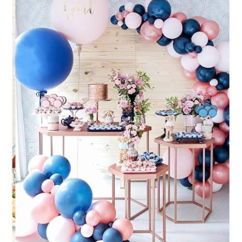 Gender Reveal Decorations Balloon Garland Kit 128 Pcs Navy Blue Pink Balloon Arch - If you say i do