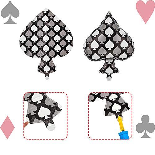 8 Pieces Casino Theme Party Balloons Playing Cards Balloons Casino Foil Balloons Casino Party Decoration Supplies - If you say i do