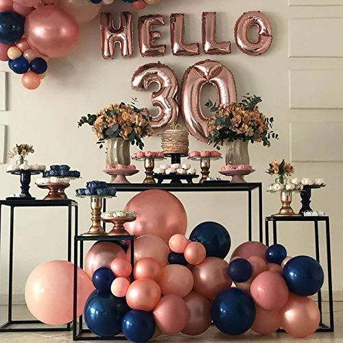 Gender Reveal Decorations Balloon Garland Kit 115 Pcs Navy Blue Pink Balloon Arch - If you say i do