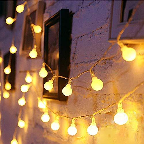 Extendable LED Globe String Lights, 43ft 70 LED Indoor String Light Plug in, 8 Modes Twinkle Lights, Warm White, Fairy String Lights - If you say i do