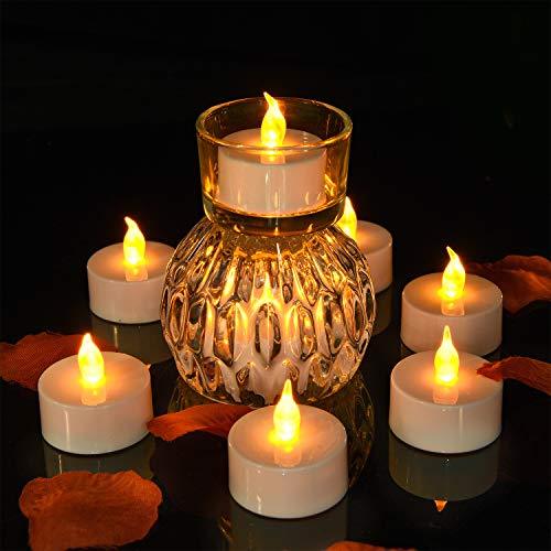 24 Pack Battery Operated Flameless LED Tea Light Fake Candles for Votive, Party, Weddings, Birthdays, Mother's Day - If you say i do