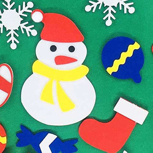 Kids DIY Felt Christmas Tree with 30pcs Set Wall Hanging Detachable Ornaments Xmas Gifts - If you say i do