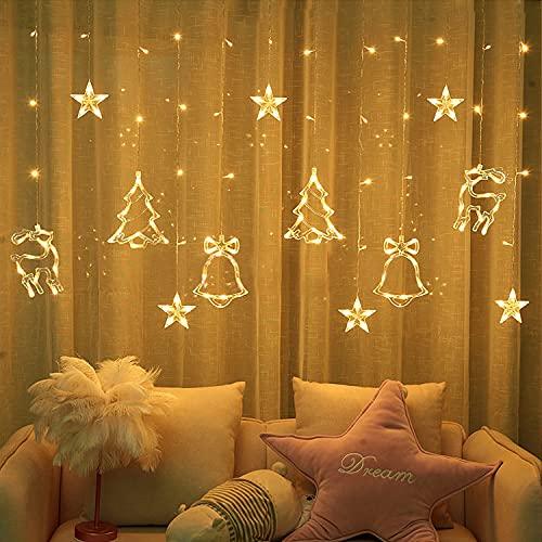 Christmas Lights 120 LED String Lights Twinkle Star Curtain Lights with 8 Flashing Modes for Christmas Trees, Windows, Wall, New Year - If you say i do