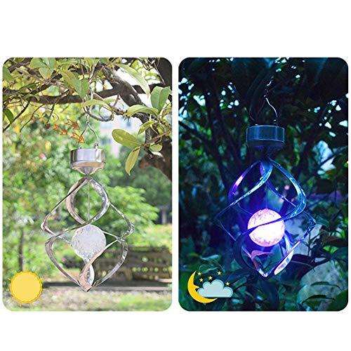 LED Color Changing Solar Revolving Wind Chimes Colorful Wind Chime to Your Place - If you say i do