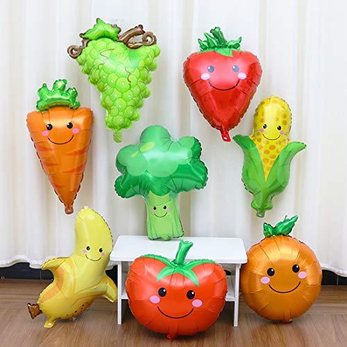 8pcs Fruit & Vegetable Aluminum foil Balloons for Party Decoration Fruit Birthday Aluminum Foil Helium Balloon for Summer Party Wedding Birthday - If you say i do