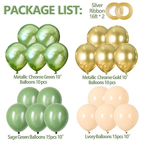 Sage Balloons Matte Olive Green Cream Nude Neutral Garland Kit Arch Baby Shower Party Decorations Decor 10 Inch 12 Inch - If you say i do