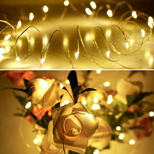 20 Packs Fairy String Lights, 6.6FT 20 LEDs Battery Operated Silver Copper Wire Starry String Light for DIY Party Christmas - If you say i do