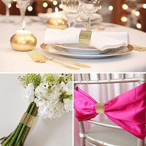 60pcs Napkin Rings, Gold Napkin Rings Buckles for Table Decorations, Wedding, Dinner,Party, DIY Decoration - If you say i do