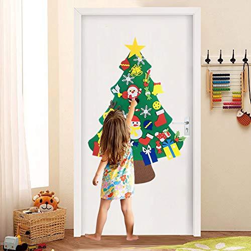 Kids DIY Felt Christmas Tree with 30pcs Set Wall Hanging Detachable Ornaments Xmas Gifts - If you say i do