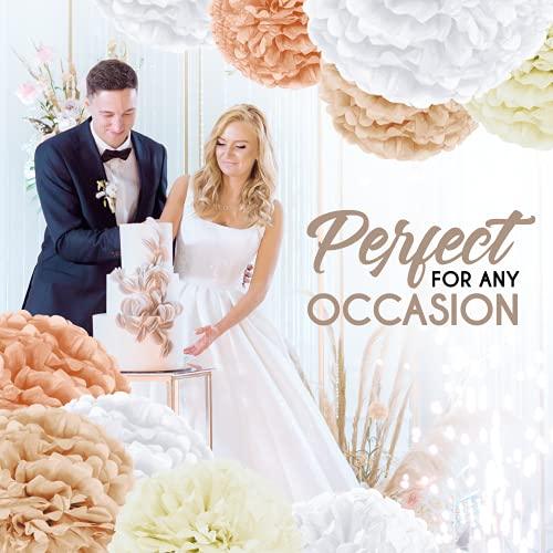 20-Piece Party Decoration Kit ââ‚?Hanging Tissue Paper Pom Poms for Weddings and Other Special Occasions - If you say i do