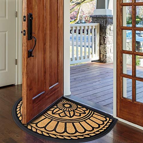 Half Round Door Mat, Non-Slip Welcome Entrance Way Rug - If you say i do