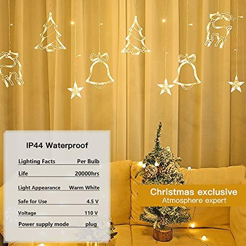 Christmas Lights 120 LED String Lights Twinkle Star Curtain Lights with 8 Flashing Modes for Christmas Trees, Windows, Wall, New Year - If you say i do