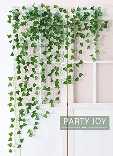 84Ft 12 Strands Artificial Ivy Leaf Vines Hanging Plants Garland Fake Foliage for Room Home Garden Wedding Wall Decor - If you say i do