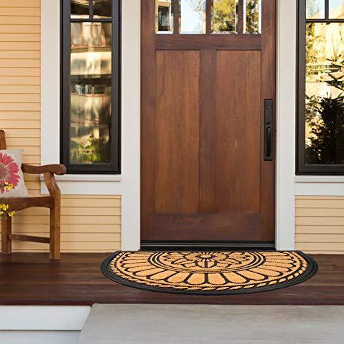 Half Round Door Mat, Non-Slip Welcome Entrance Way Rug - If you say i do