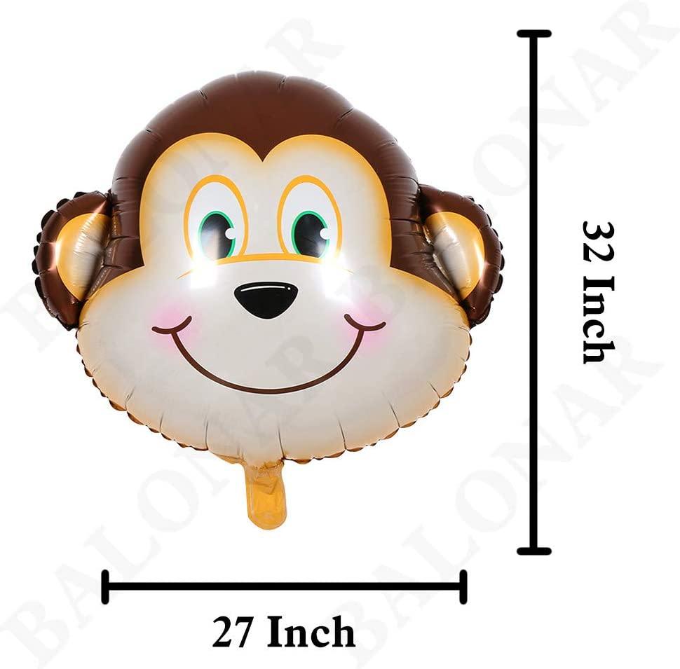 5pcs 32 Inch Tiger Lion Zebra Monkey Graffe Foil Balloons Animal Balloons for Child Birthday Party Supplies Cute Baby Shower Decorations - If you say i do