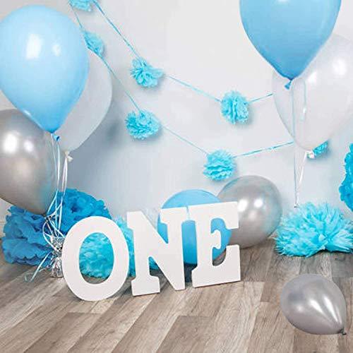 62pcs Blue Silver White Confetti Balloons Kit, 12 Inch White Royal Blue Balloons Metallic Silver Balloons Blue Sliver Confetti Balloons - If you say i do