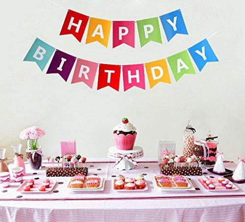 Colorful Happy Birthday Banner Bunting - If you say i do