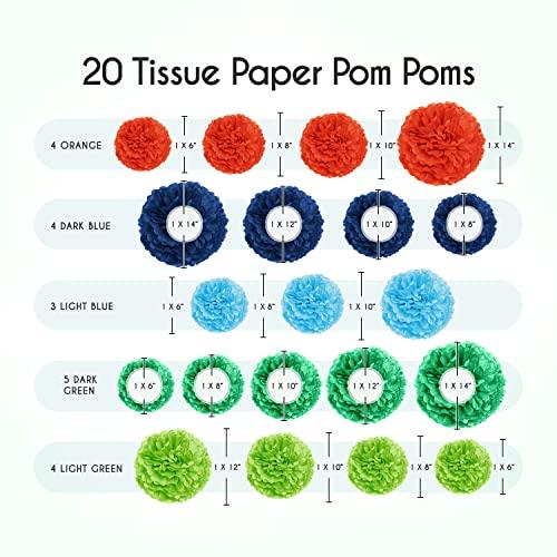 20-Piece Party Decoration Kit Hanging Tissue Paper Pom Poms for Birthday Parties, Graduations and Other Special Occasions - If you say i do