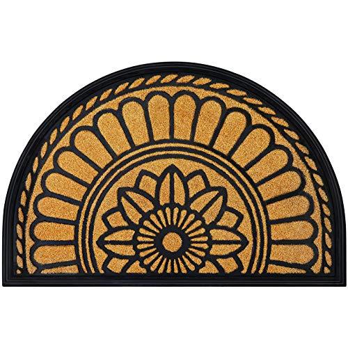 Half Round Door Mat, Non-Slip Welcome Entrance Way Rug - If you say i do