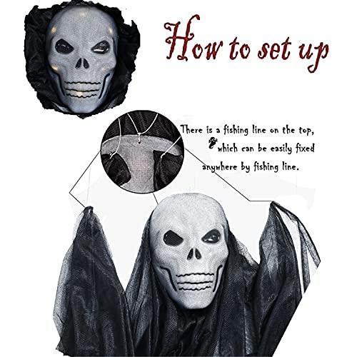 10.8ft Halloween Ghost Hanging Decorations Scary Creepy Halloween Wall Decorations for Indoor/Outdoor Decor - If you say i do