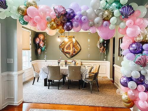 150pcs Mermaid Tail Balloon Garland Arch Kit, Mermaid Theme Girl Birthday Party Decorations Under the Sea Party Supplies - If you say i do