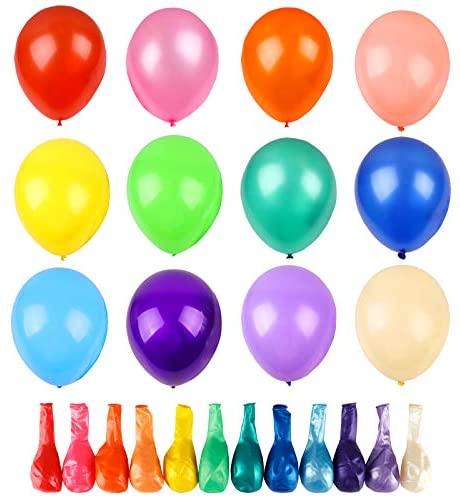120 Assorted Color Balloons 12 Inches 12 Kinds of Rainbow Party Latex Balloons, Latex Balloons for Party Decoration, Birthday Party Supplies - If you say i do