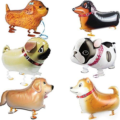 Walking Animal Balloons Pet Dog balloons, 6pcs Puppy Dogs Birthday Party Supplies Kids Balloons Animal Theme Birthday Party Decorations - If you say i do