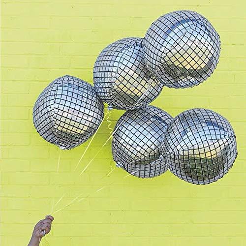 139pcs 4D Disco Foil Balloons Black Silver Balloon Garland Arch Kit for New Year Bouquet Wedding Baby Shower Birthday Disco Dance Party - If you say i do