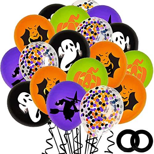 62PCS Halloween Party Balloons Decorations, 12 Inch Black Orange Purple Green Confetti Balloons for Kids Halloween Birthday - If you say i do