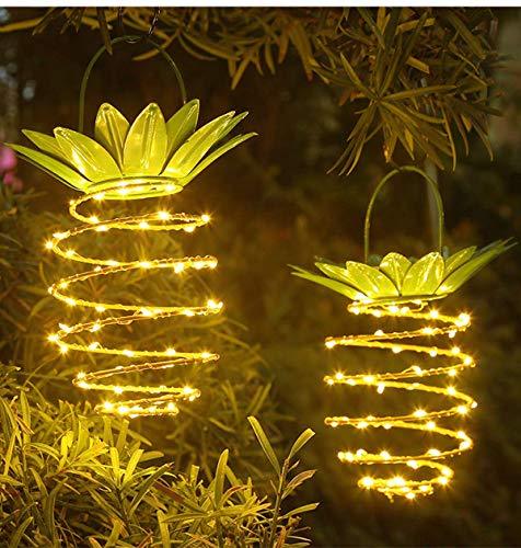 4 Pack Solar Lanterns, Hanging Solar Lights Outdoor Decorative for Patio Garden Pathway Porch Deck Yard Decor - If you say i do