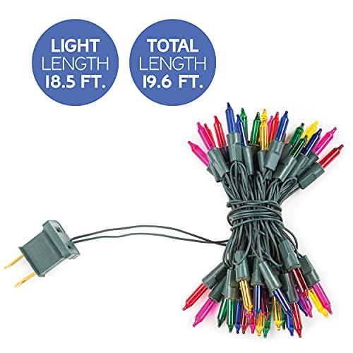 Christmas 100-Count Multi Color Green Wire Light Set Christmas Decorations - If you say i do