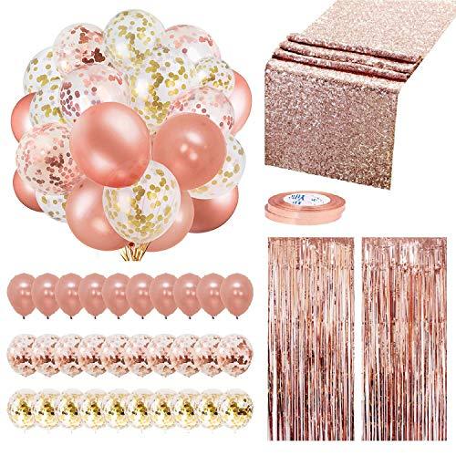 Rose Gold Balloons Party Decorations Supplies Set 35 Pack - If you say i do