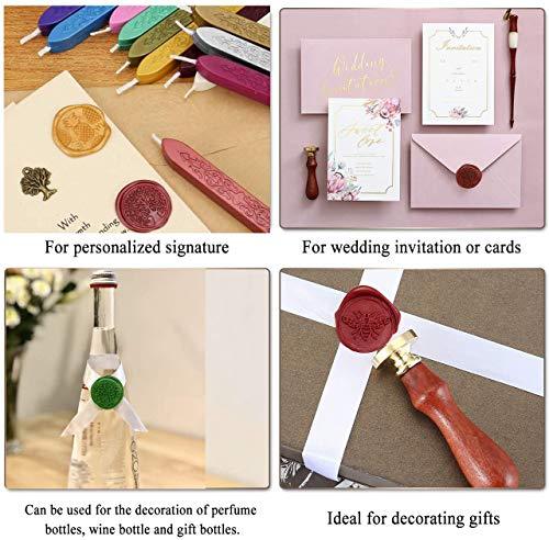 1 PC HAPPY NEW YEAR Sealing Wax Stamp Heads No Wooden Handle Vintage Retro  Classical Seal Wax Stamp for Invitations Cards Letters Envelopes Wine  Packages