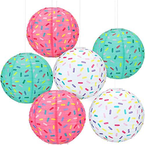 6 Pieces Donut Party Hanging Paper Lanterns Baby Shower Donut Lanterns for Baby Shower Kids Birthday Party - If you say i do