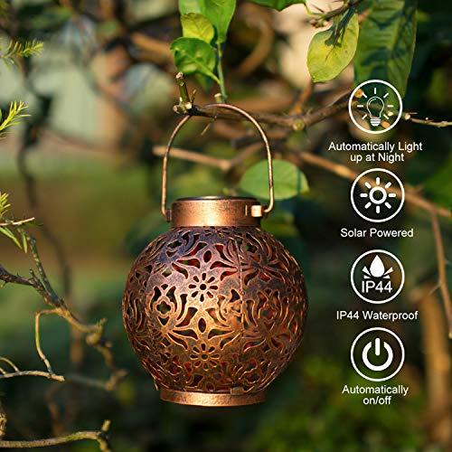 thumbnail image 2 of Solar Hanging LED Lantern - Waterproof, Outdoor Patio Garden Lamp, Pathway Light 2 of 6