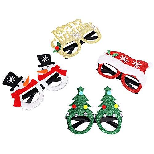 12 Pcs Christmas Glasses Glitter Party Glasses Frames Christmas Decoration Costume Eyeglasses for Christmas Parties Holiday Favors Photo Booth - If you say i do