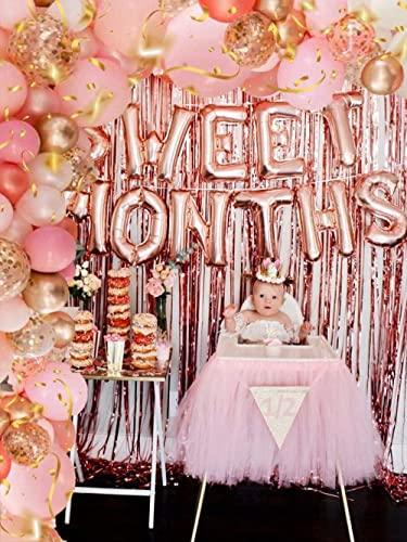 126 Pieces Rose Gold Balloons, Rose Gold Pink Balloon Garland Arch Kit - If you say i do