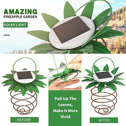 4 Pack Solar Lanterns, Hanging Solar Lights Outdoor Decorative for Patio Garden Pathway Porch Deck Yard Decor - If you say i do