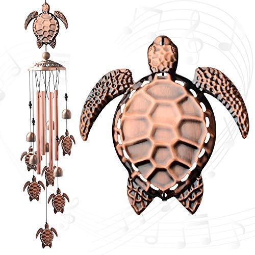 Retro turtle wind chimes outdoor, windchimes unique outdoor clearance, Perfect Birthday Gifts - If you say i do